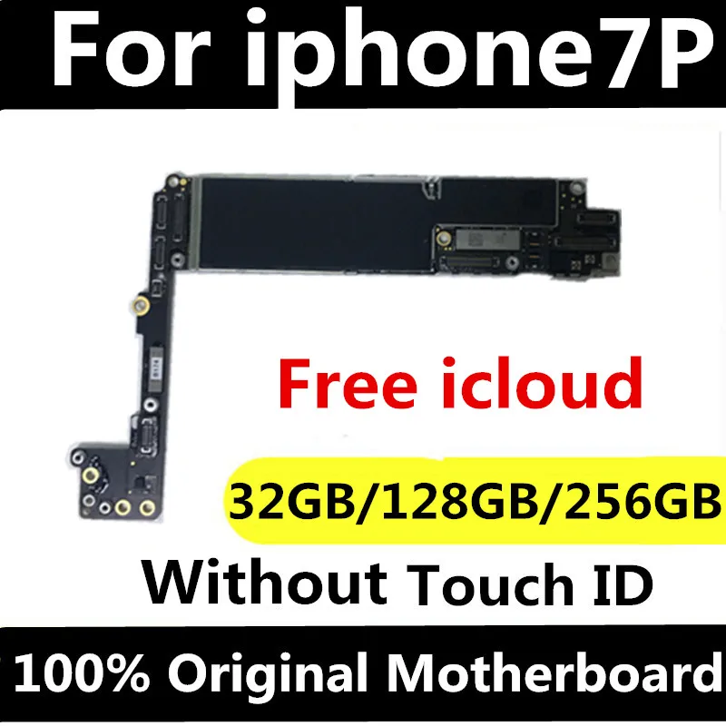 Заводская разблокированная для Apple iphone 7 Plus материнская плата с/без сенсорного ID