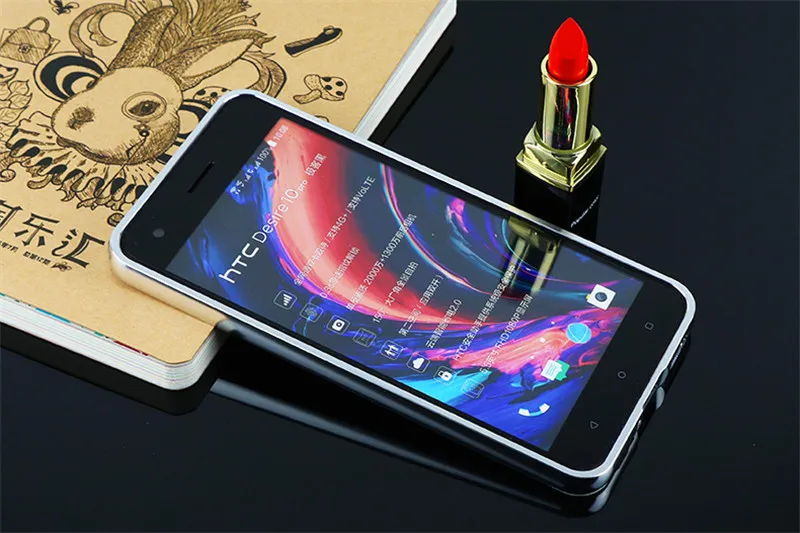 Для HTC желание 10 Pro случае зеркало покрытие металла Рамки с задняя крышка Жесткий