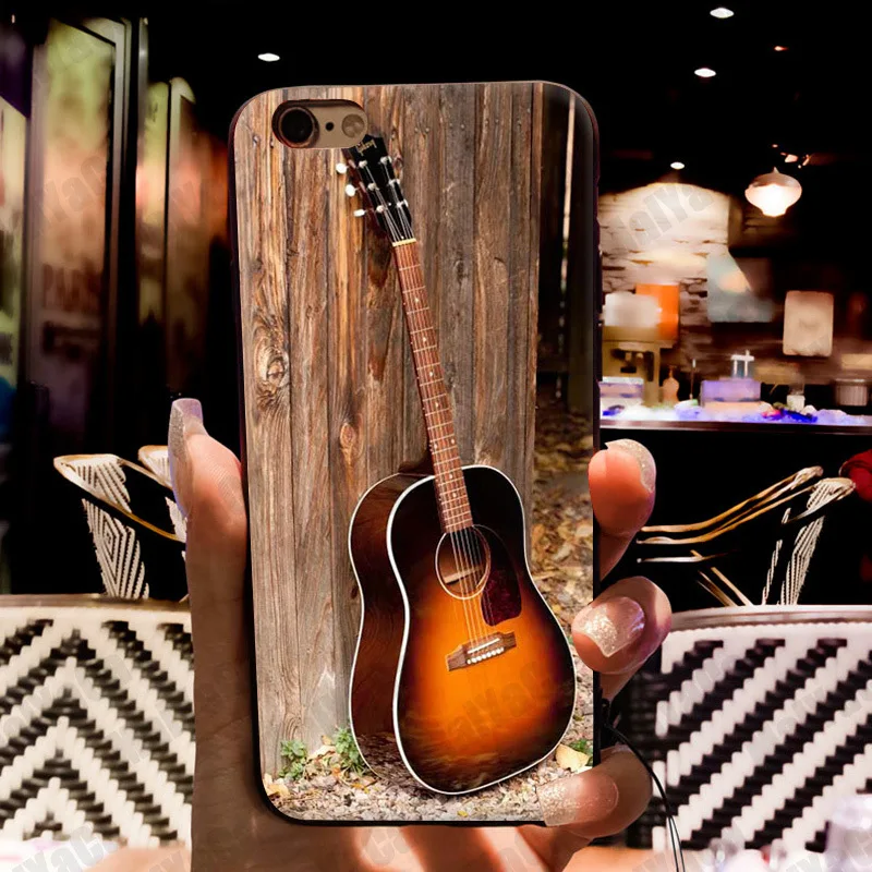 Чехол для телефона с гитарой Love Gibson iphone 11 12 Pro XR XS Max 8 7 6 6S Plus X 5 5S SE | Мобильные