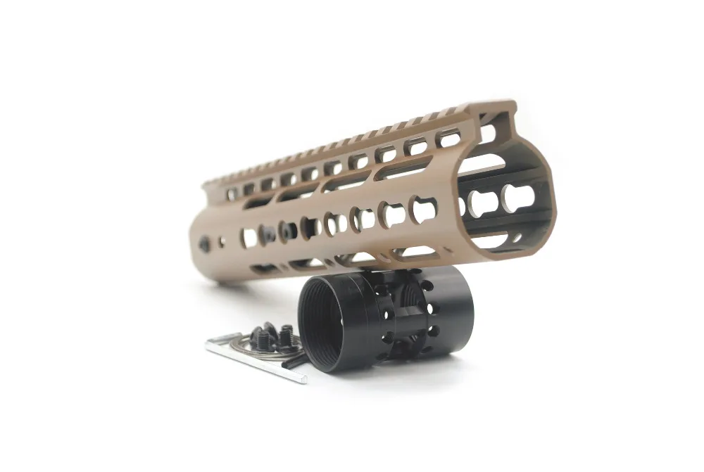 AR15 Tan 9 дюймовая алюминиевая беспоплавковая система крепления на планку