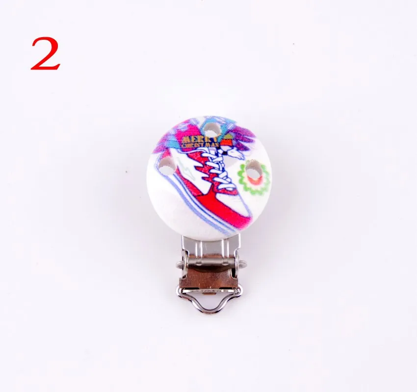 1Pcs(5 Colors Can Choose)Metal Shoes Suspender Trousers Pacifier Clips With Plastic Wood Craft Sewing Tool 45x30mm D2992-5 | Дом и сад