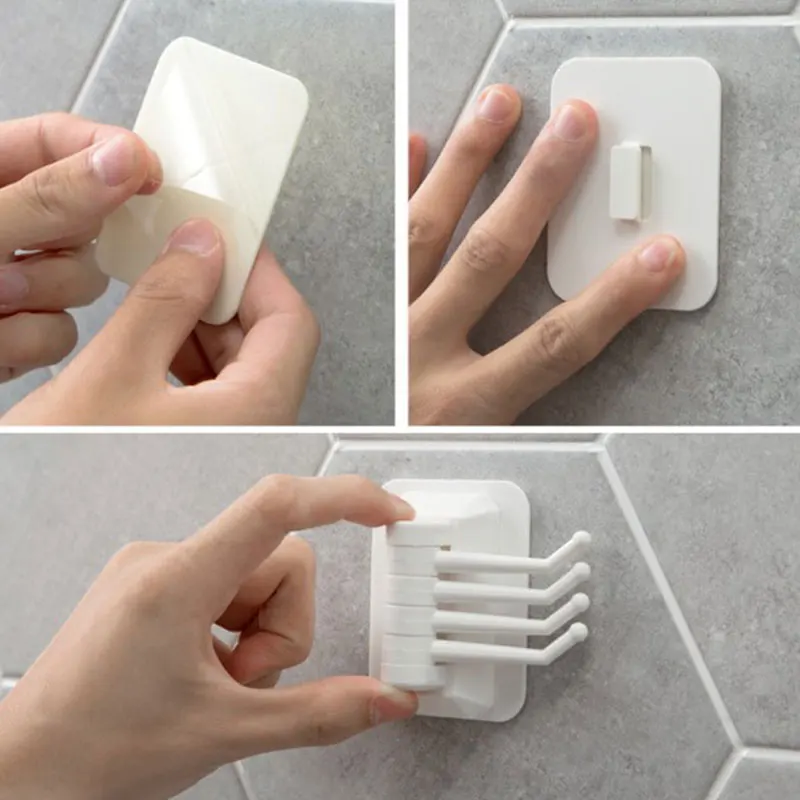 1 шт. Новый 2019 паста кухня и ванная комната крючок многофункциональный 180 градусов