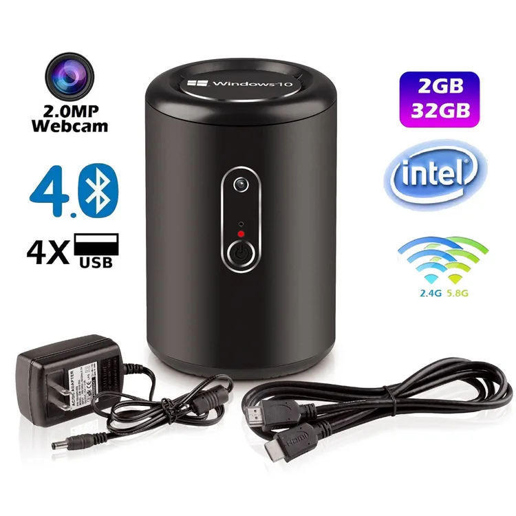 Мини ПК Windows 10 2 ГБ/32 ГБ G2 TV Box Inte l Bay Trail CR Z3736F четырехъядерный 1 8 ГГц камера Мп Смарт