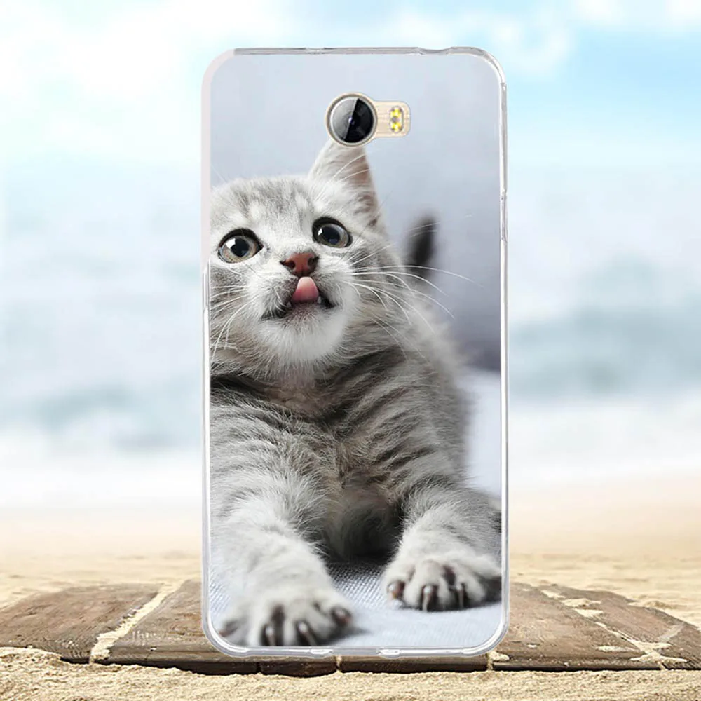 Чехол для Huawei Y5 II Honor 5A силиконовый чехол Y5II Y6 компактный с животными чехлы
