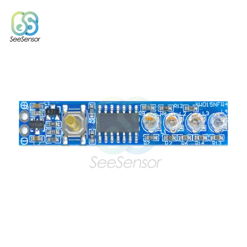 Индикатор емкости литиевой батареи 1S/2S/3S/Φ Светодиодная панель индикатор уровня