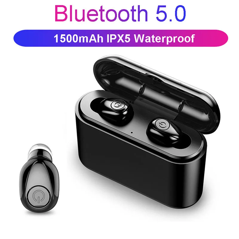 X8 TWS Bluetooth наушники 5D стерео беспроводные гарнитура Мини водонепроницаемые