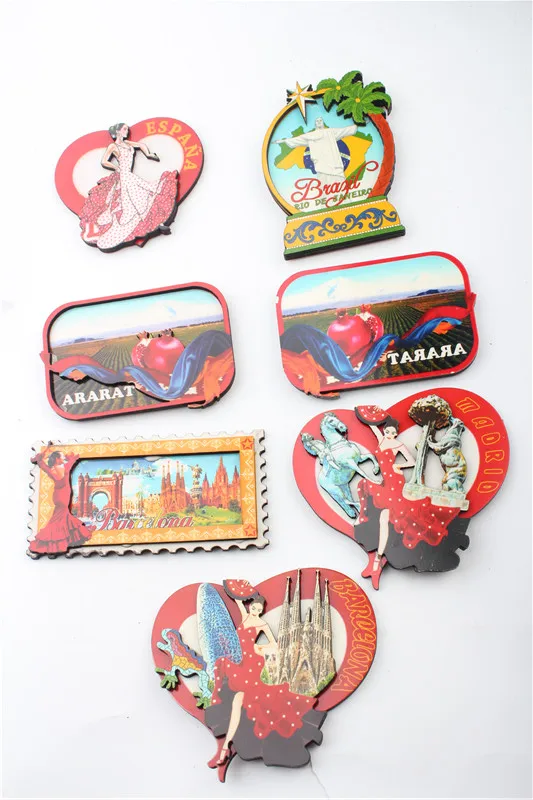 ESPANA Арарат Мадрид Барселона Бразилии сувенирные магниты на холодильник