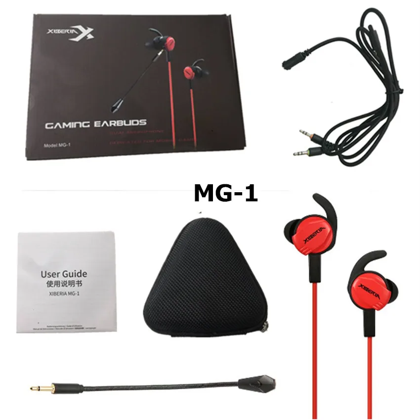Black Red Xiberia MG-1/MG-2 игры PS4 гарнитура бас шлем PC Игровые наушники с микрофоном для нового Xbox one телефона ноутбука планшета Mp3 - Цвет: Black Red
