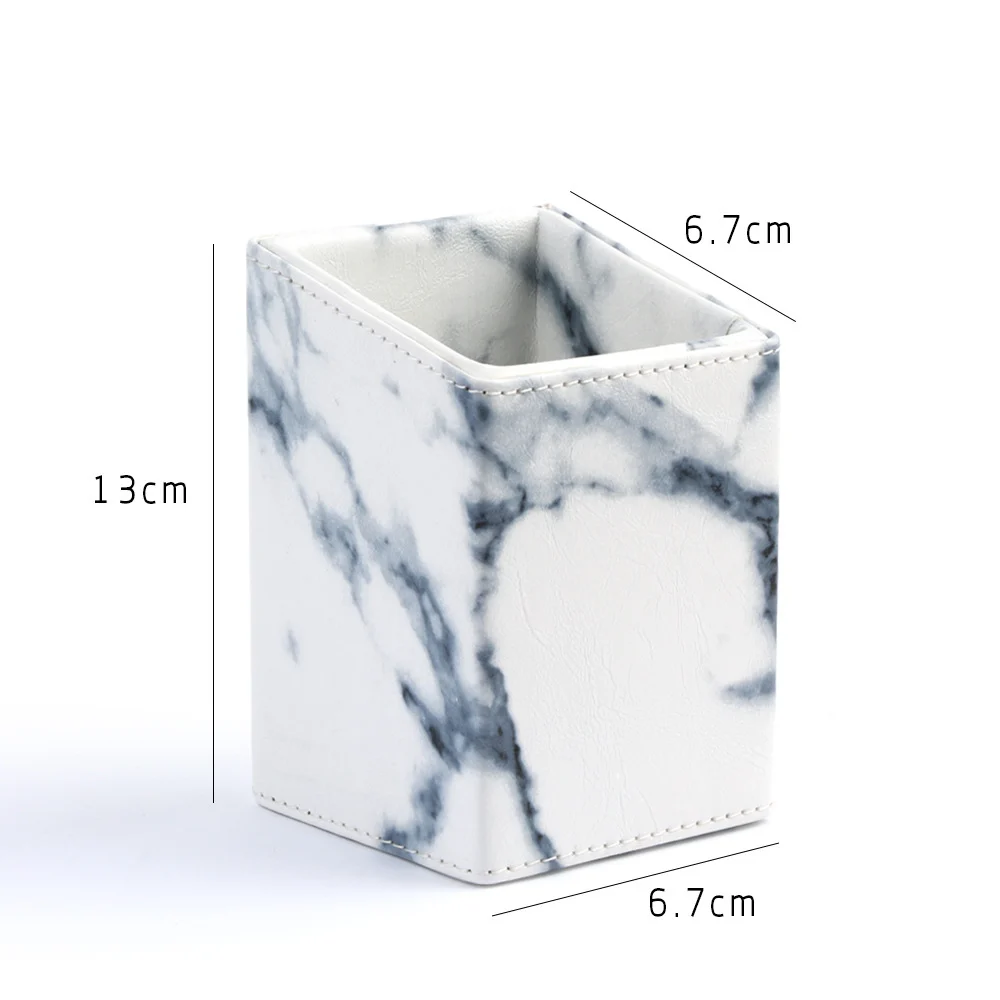 Marbling дизайнерский ящик для хранения кистей макияжа простой портативный PU