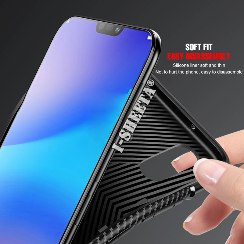 Роскошный бронированный Мягкий силиконовый чехол-бампер для Huawei P20 Lite