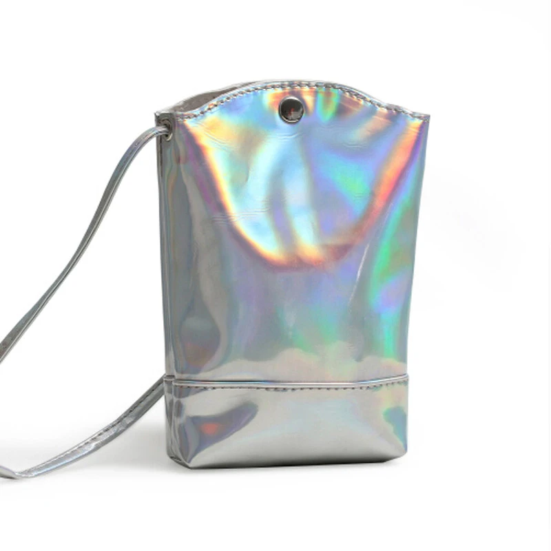 Colorful Laser Diagonal Cross Bag Girls Mini Small Purse Pouch Women Cute Coin Purses For Kid Princess Wallet Children | Багаж и сумки
