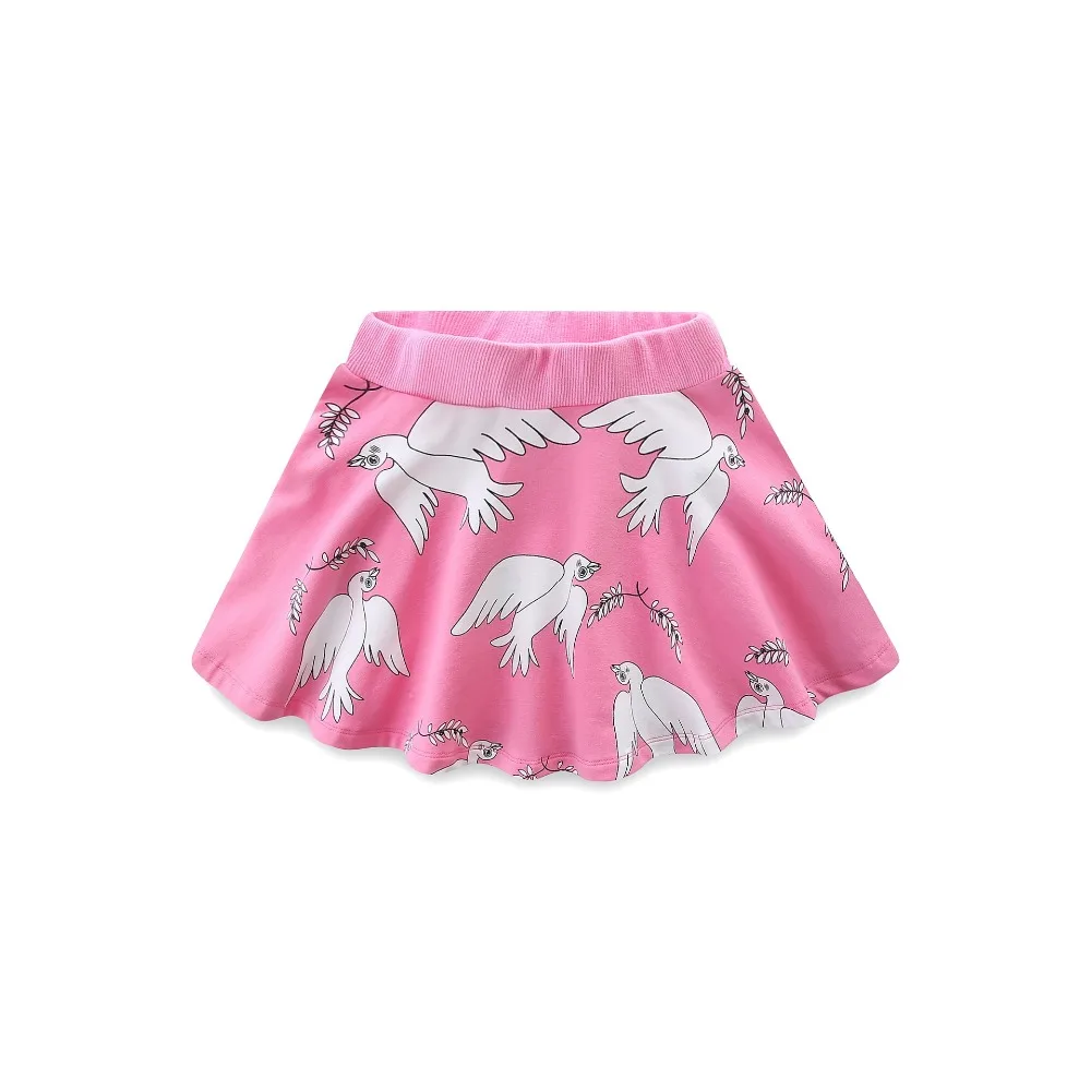 Модная летняя Милая юбка для девочек хлопковая с рисунком музыкальной ноты и