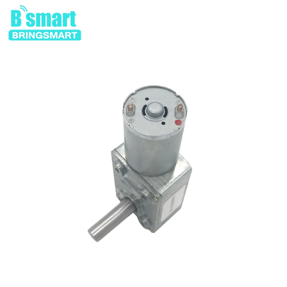 Bringsmart JGY370 низкая скорость редукции DC Червячные редукторные двигатели 24 в 8 мм D7 длина вала 25 мм высокий крутящий момент турбомотор
