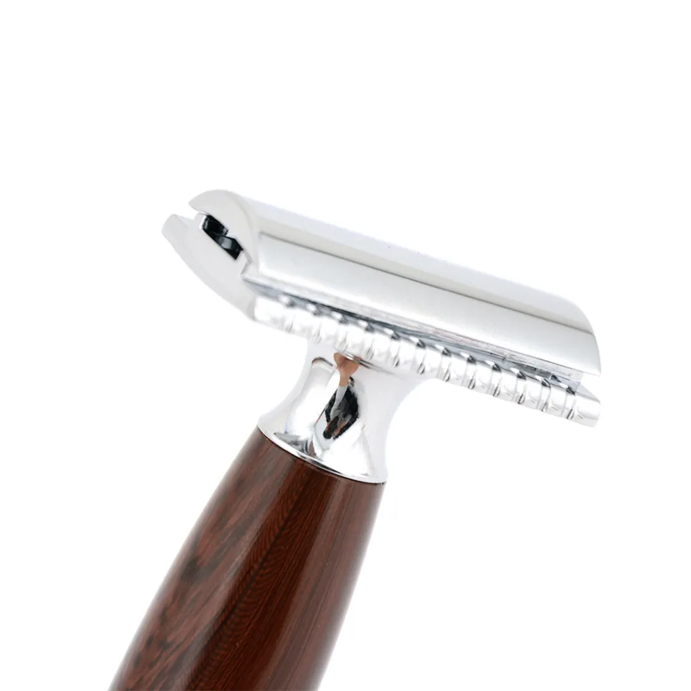 Men Double Edge Safety Razor Blades Classic Short Handle Barber Shaving Hair Adjustable Manual+10pcs Free Blades+Gift Box | Красота и