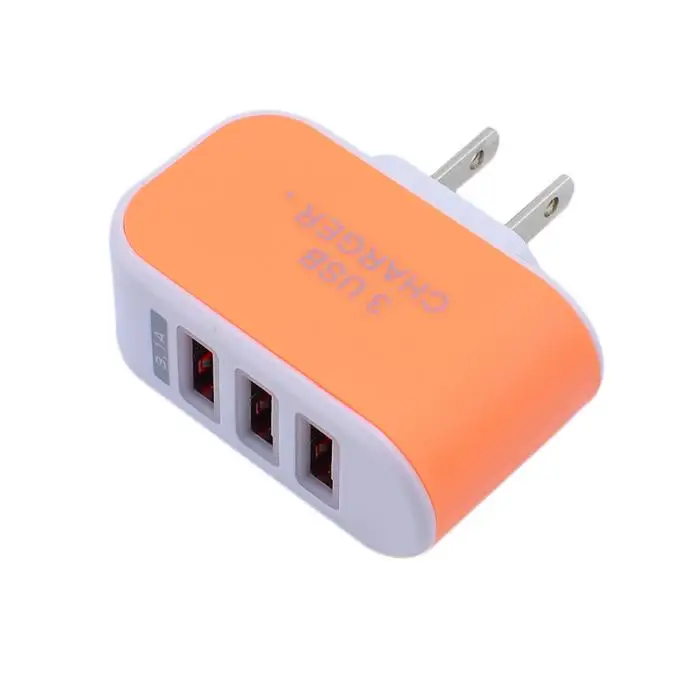 EPULA быстрое зарядное устройство 3.1A тройной USB порт настенный дом Путешествия AC