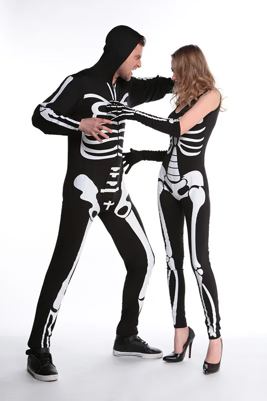Новинка 2020 карнавальные вечерние костюмы на Хэллоуин мужской костюм скелета