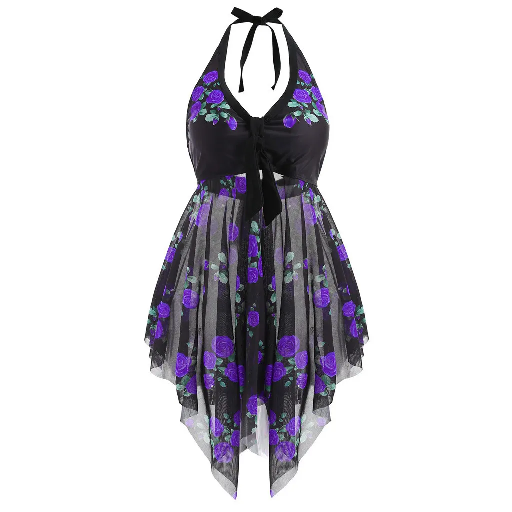 Комплект из 2 предметов Спортивный Купальный костюм большого размера женская