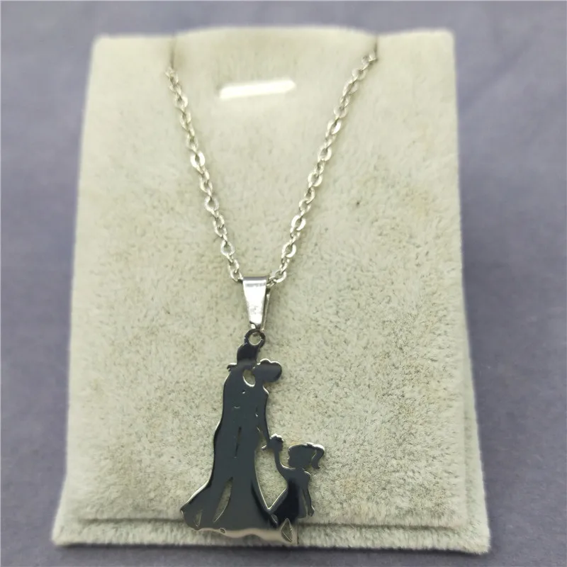 Новинка 2018 подвеска из нержавеющей стали для влюбленных пар ожерелье родителей