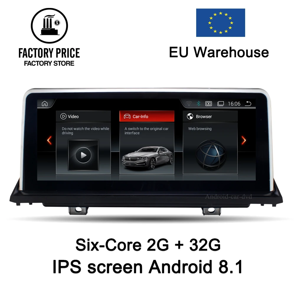 Шестиядерный 10 25 &quotAndroid 8 1 ips экран ID6 Автомобильный мультимедийный плеер для BMW E70