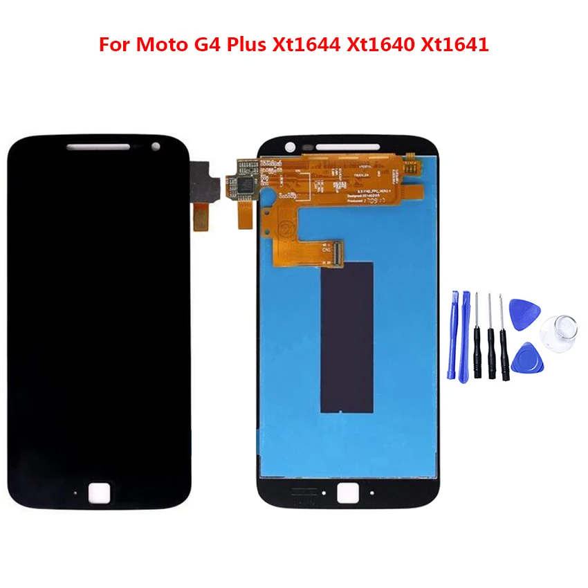 ЖК экран с дигитайзером в сборе для Motorola Moto G4 Plus Xt1644 Xt1640 Xt1641 запасная часть|Экраны