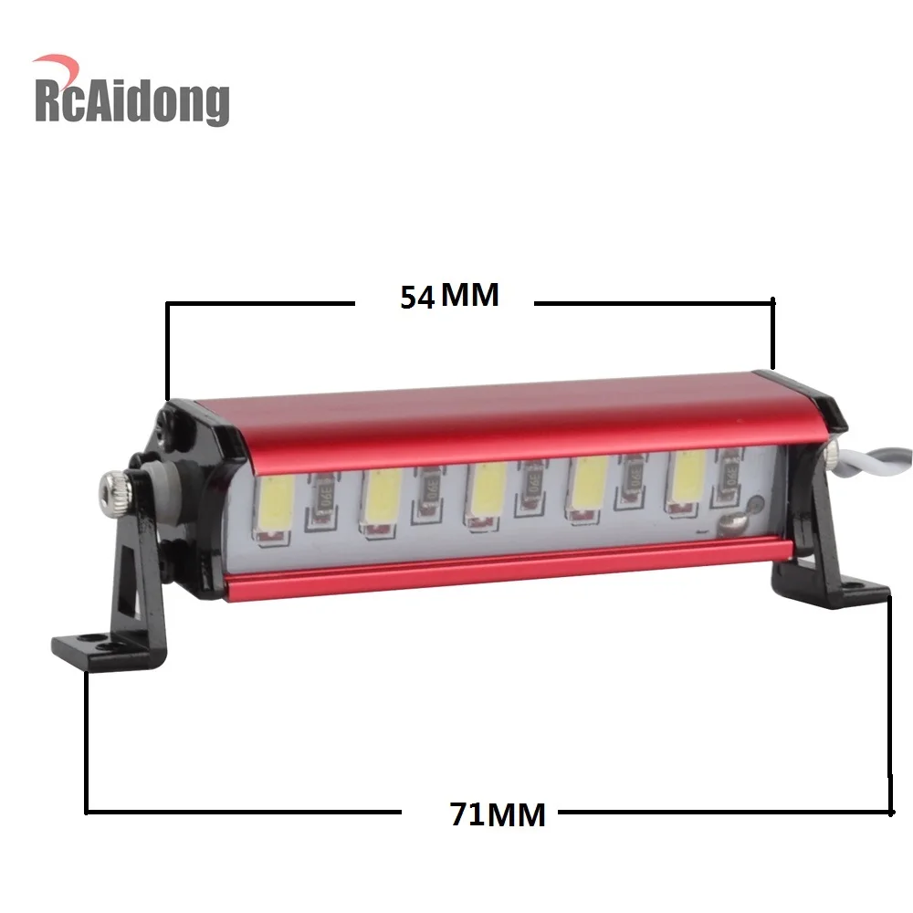 

1/10 RC Crawler Metal 5 LED Light Bar Kit For 1/10 Scale Remote Control Models TAMIYA CC01 Axial SCX10 D90 D110 90046