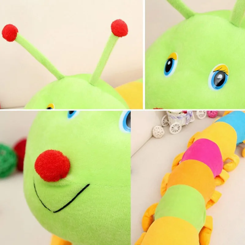 1 шт. 50 см цветные гусеницы кукла-жук тысячелетия плюшевые игрушки детские