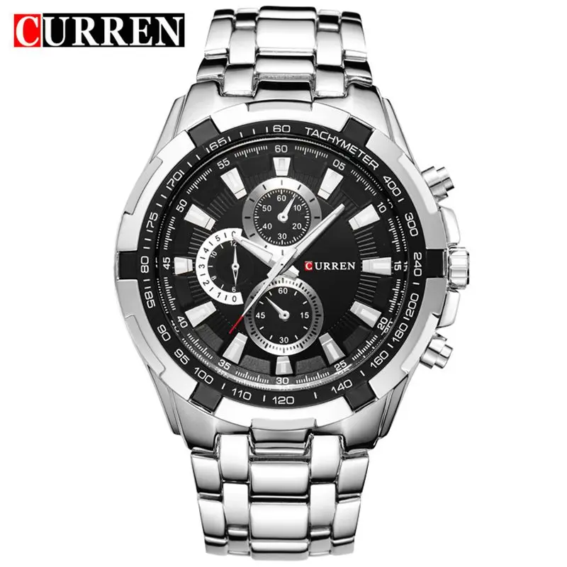 Montre Homme CURREN 8023 мужские брендовые Роскошные военные кварцевые часы спортивные