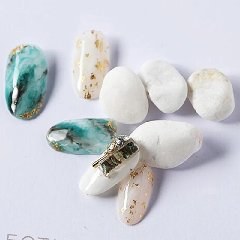 1 Лист наклейки для дизайна ногтей Клей сломанный градиент Русалка Оболочка