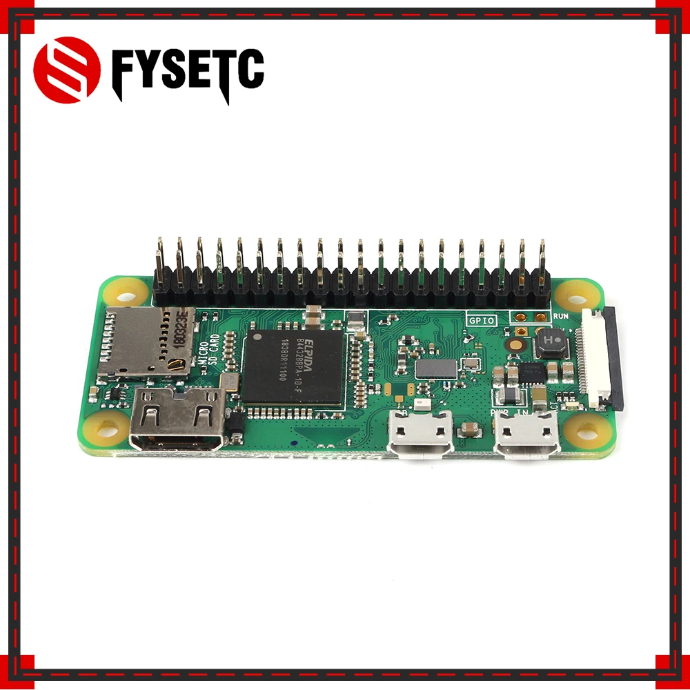 Raspberry Pi Zero WH комплект+ акриловая оболочка+ адаптер питания+ GPIO Header+ HDMI+ 5V 2A US блок питания+ 5MP мегапиксельная камера ночного видения