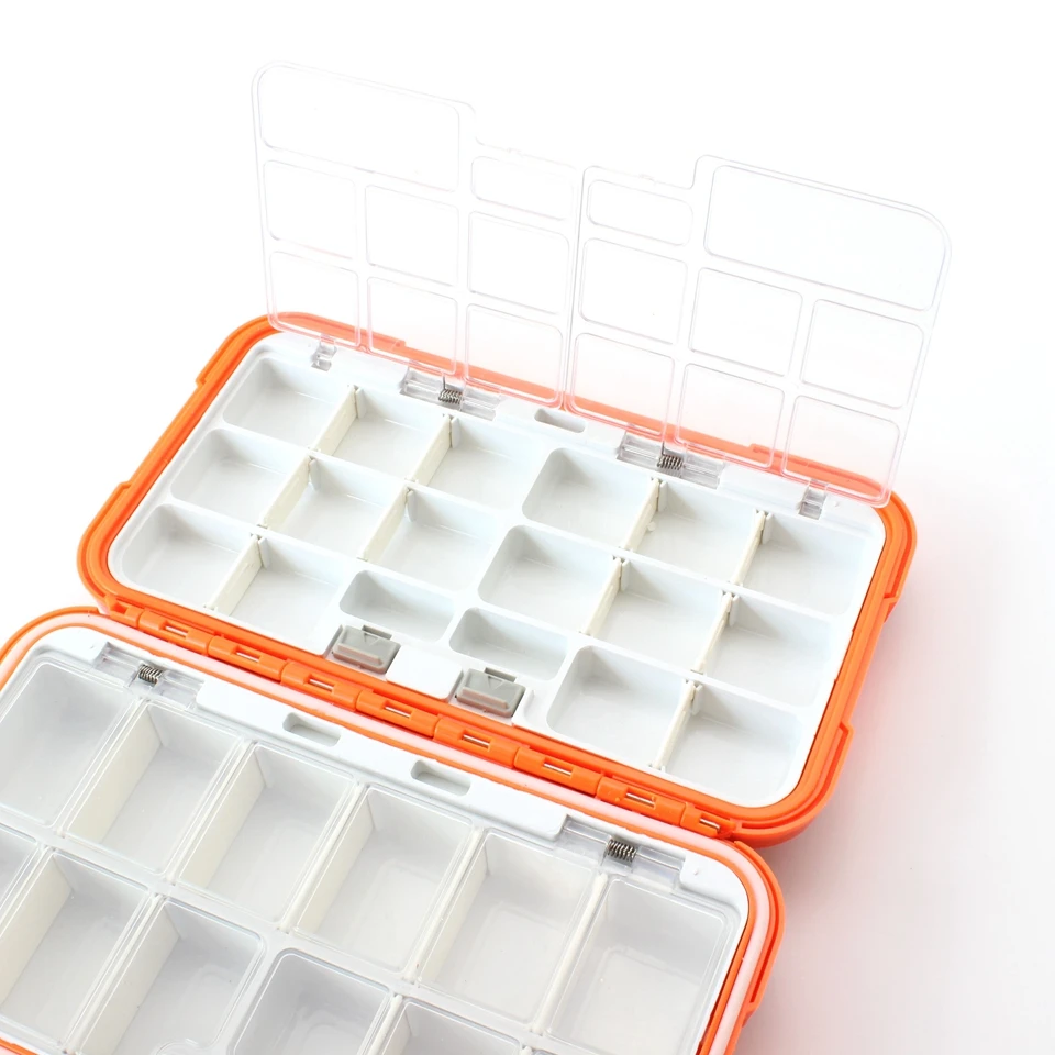 New 19cm*10cm*5cm Fishing Tackle Box most 30 Lattice Compartments Fish Lure Line Hook Fishing Tackle Fishing Accessories Box