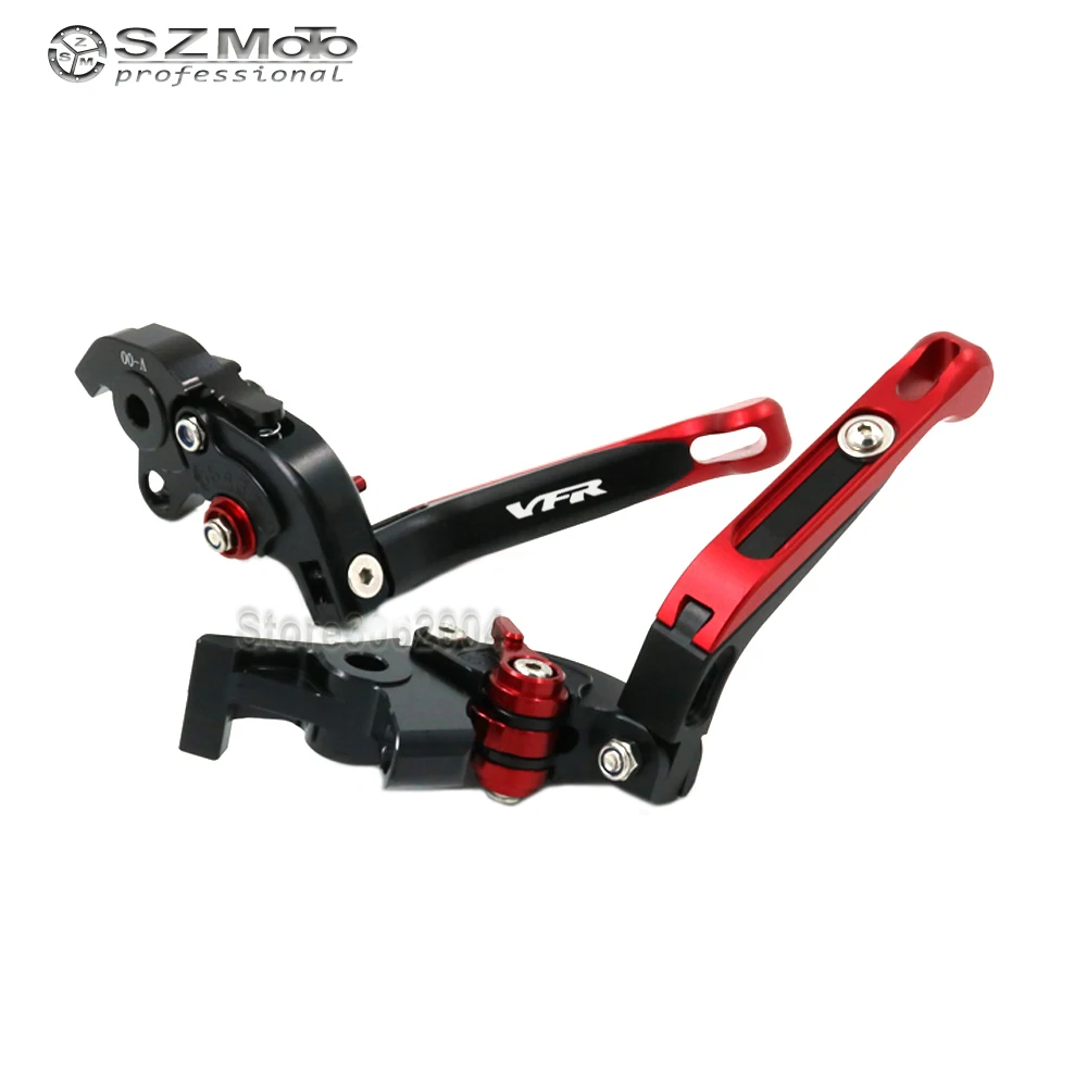 

For HONDA VFR800 VFR 800 1998-2001 2000 Motorcycle Accessories Folding Extendable Adjustable Brakes Clutch Levers With LOGO CNC