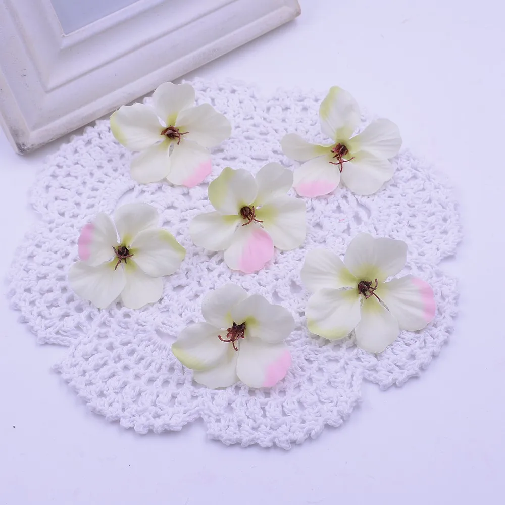 White Pink 20 шт. Орхидея искусственный цветок фаленопсис для дома Свадебные Декоративные цветы сделай сам венки вырезка Cymbidium искусственные растения - Цвет: White Pink