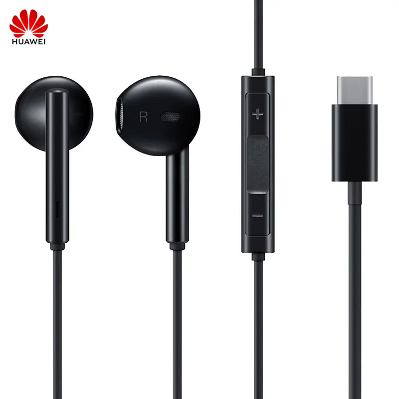 Huawei оригинальные официальные классические наушники тип-c CM33 в ухо гарнитура тип-c с микрофоном для mate 10 20 Pro P20