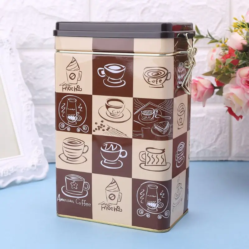 Металлическая квадратная конфетная безделушка герметичная коробка для