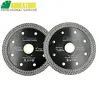 SHDIATOOL 2 шт алмазные Горячие-прессованные спеченные режущие дисковые плитки сетки турбо лезвие мрамора режущее колесо мульти материалы пилы