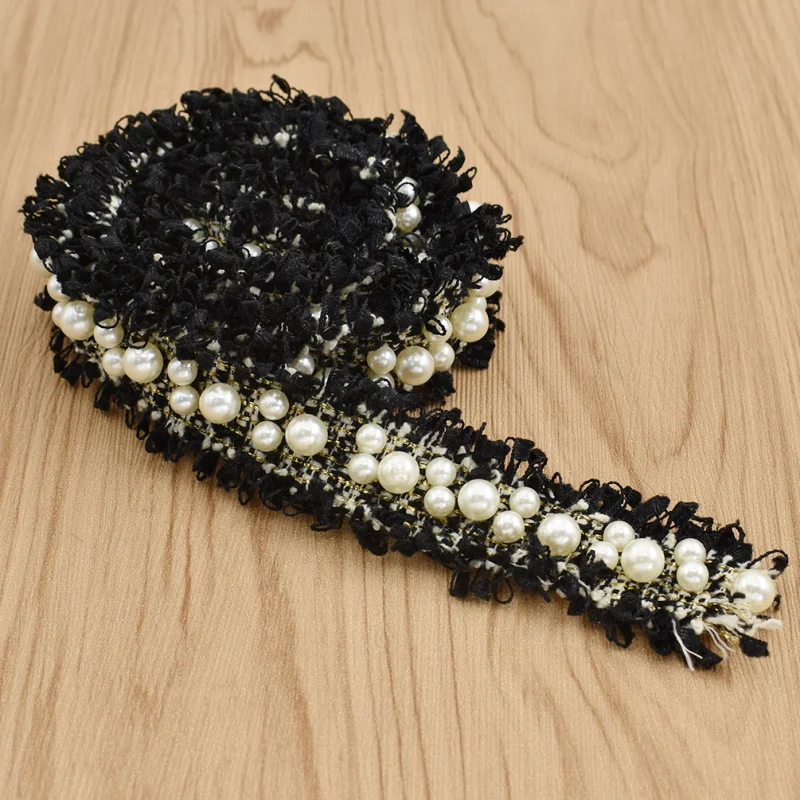 1 ярд вышитая кружевная отделка для рукоделия Женская лента одежды ручной работы