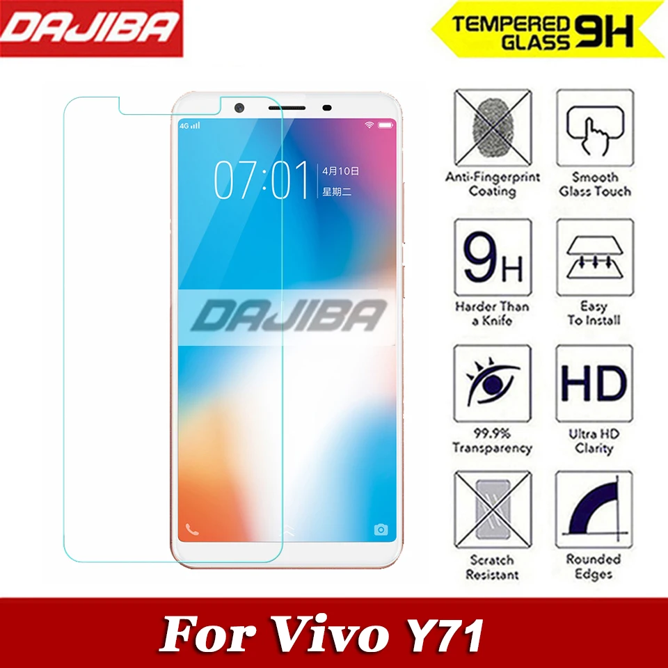 9H 2.5D Закаленное стекло для VIVO Y71 Y66 Y67 Y31 Y33 Y35 Y37 Y51 Y53 Y55 защитная пленка