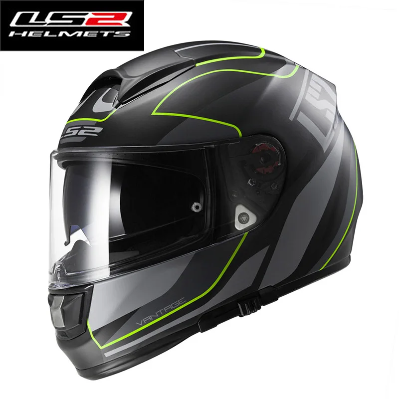 LS2 стекловолокно moto rcycle шлем ff397 двойной солнцезащитный козырек объектива moto rbike шлем полный уход за кожей лица гоночный шлем сертификации ECE утвердить moto шлемы - Цвет: 6