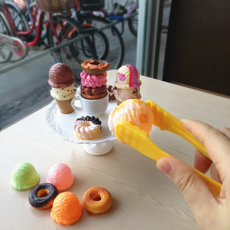 Притворяться играть icecream Пончик печенье стек баланс игрушка кухонный аксессуар