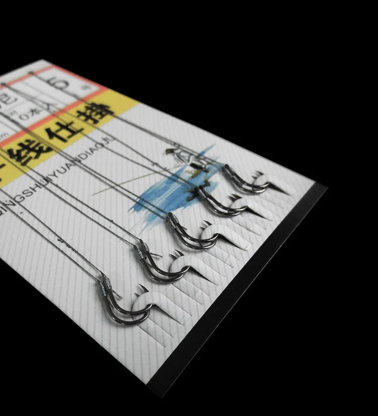 10 шт./компл. Высокоуглеродистая сталь быстросменный двойной крючок рыболовная