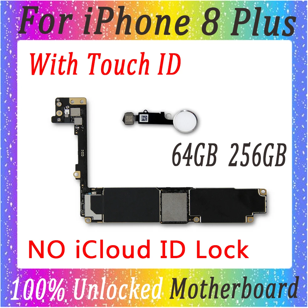 Оригинальный разблокированный для iphone 8 Plus 5 дюймов материнская плата 64 Гб 256 ГБ с