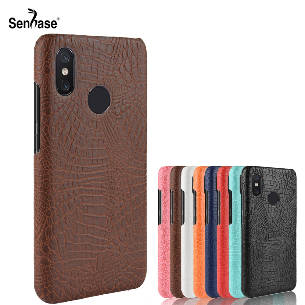 Жесткая задняя крышка из искусственной кожи крокодила в стиле ретро для Xiaomi Mi 9 8 SE