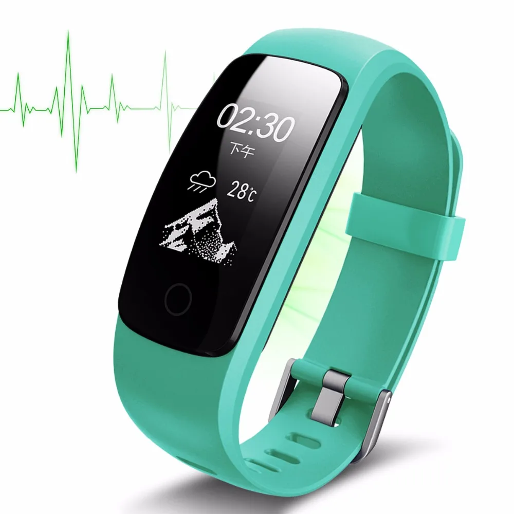 ID107 плюс HR Bluetooth smart Сердечного ритма Фитнес трек очень подтянутый 2.0 App Спорт