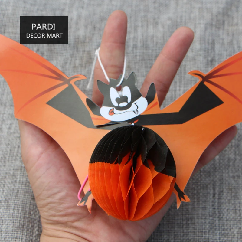 Хэллоуин партии 3D Бумага реквизит подвесное украшение для Хэллоуина висит череп