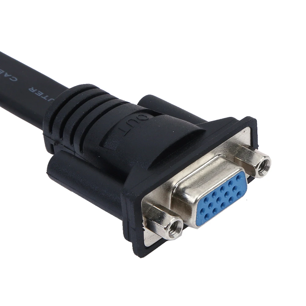 HDMI к VGA кабель с IC, Aikexin позолоченный HDMI к VGA адаптер(папа к женскому) HDMI VGA конвертер для ПК, проектора, HDTV