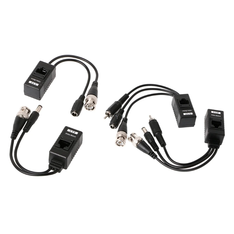 1 пара BNC к RJ45 пассивное Питание видео + аудио транссивер для камеры