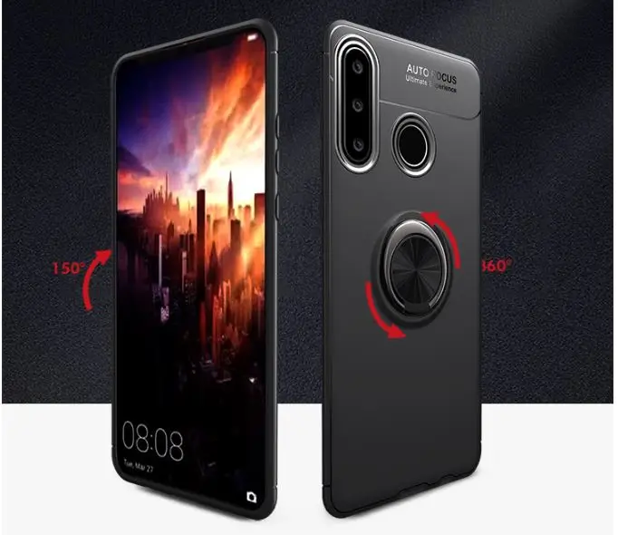 1 шт. чехол для huawei nova 5 5i nova 5 P30 pro P30pro lite, чехол из ТПУ на заднюю панель, с магнитным кольцом для автомобиля, ультра противоударный