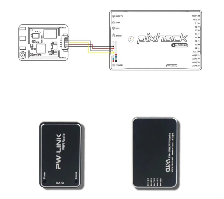 CUAV PW-LINK Wi-Fi модуль данных для pix FPV Телеметрия PIXHACK PIXHAWK Контроллер полета wifi Телеметрия