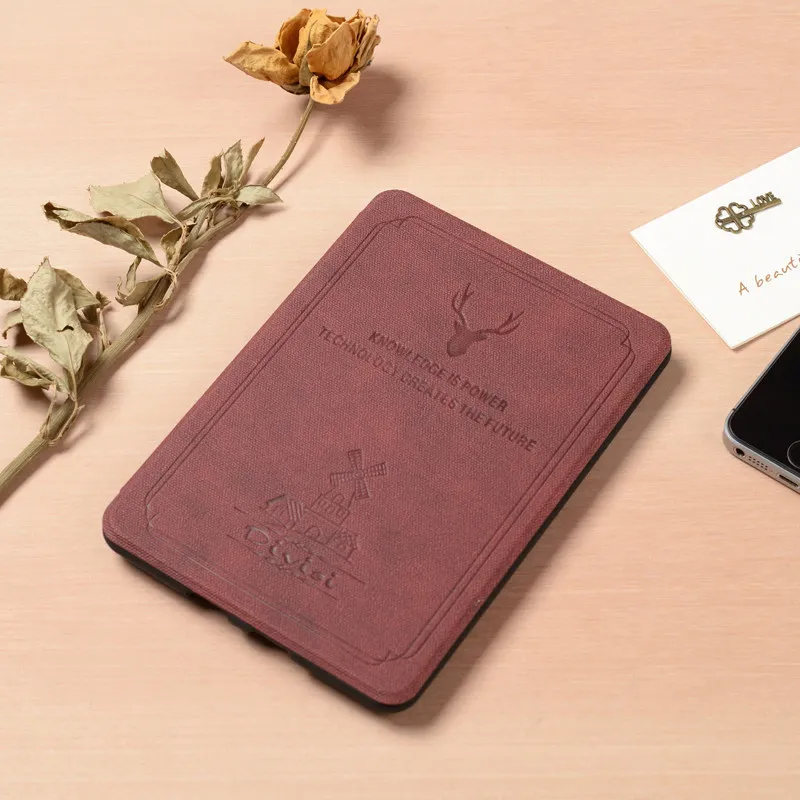 Чехол для Amazon Kindle Paperwhite 4 с принтом оленя силиконовый чехол 10 поколения Тонкий Умный Магнитный Мягкий защитный чехол