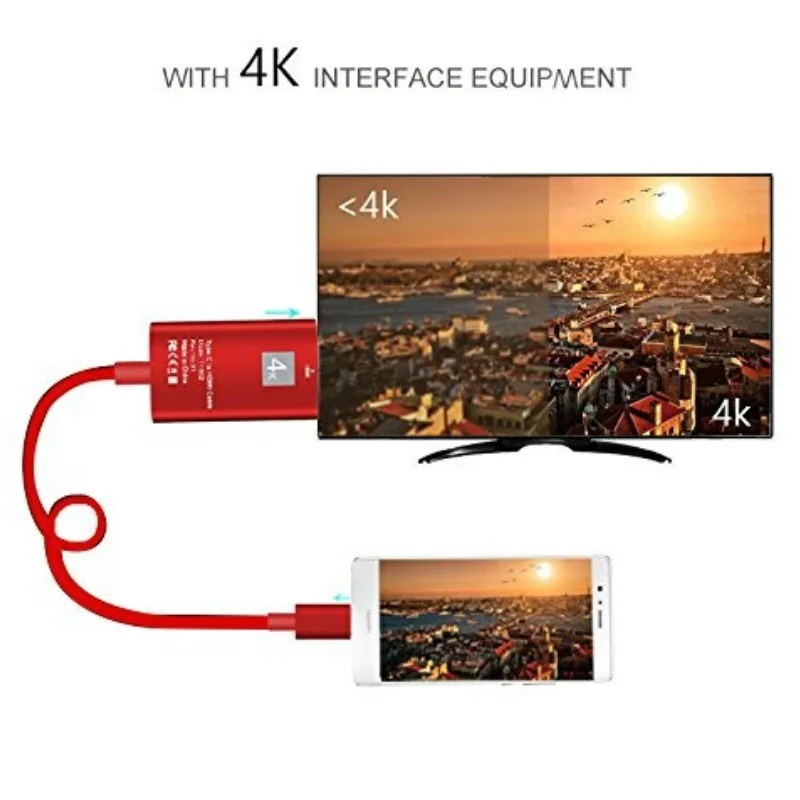 Кабель переходник Basix Type C HDMI HDTV штырь адаптер Hdmi для MacBook ChromeBook Pixel Huawei Samsung S8 NOTE8